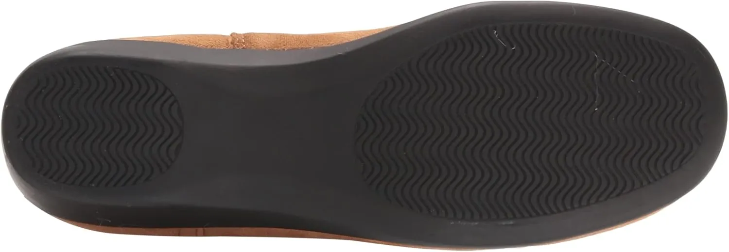 AmeriMark Women's Faux-Suede Adina Wide-Calf Boots - Comfortable, Stylish, Durable, Side Zipper, Excellent Traction