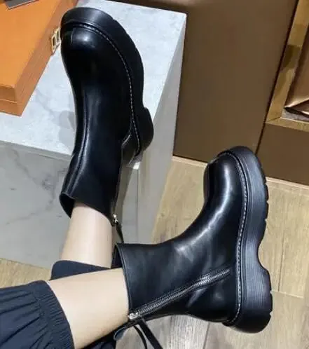 Ankle Boots Genuine Leather - Christine