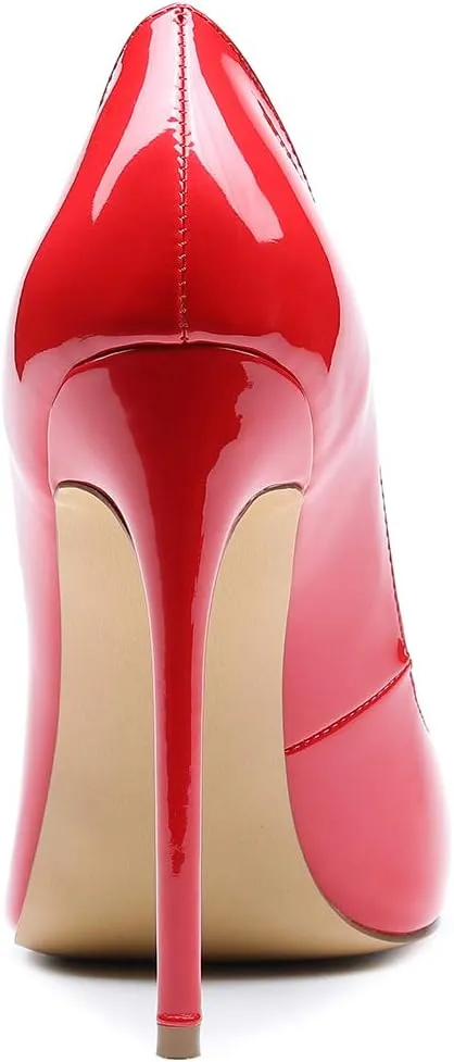 Castamere Women's High Heels Slip-On Pumps Pointy-Toe Elegant Stilettos Wedding Party Sexy Heel Shoes 12CM Heels Pump