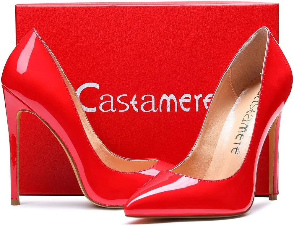 Castamere Women's High Heels Slip-On Pumps Pointy-Toe Elegant Stilettos Wedding Party Sexy Heel Shoes 12CM Heels Pump