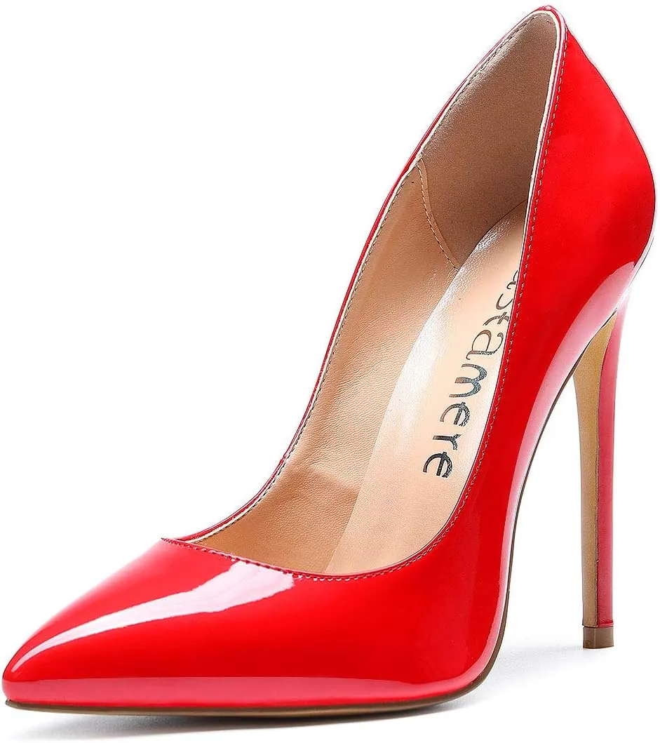Castamere Women's High Heels Slip-On Pumps Pointy-Toe Elegant Stilettos Wedding Party Sexy Heel Shoes 12CM Heels Pump
