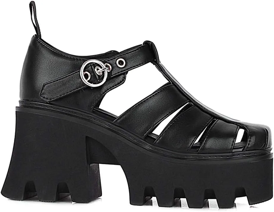 Ciuyurra Stylish Women Gothic Shoes Platform