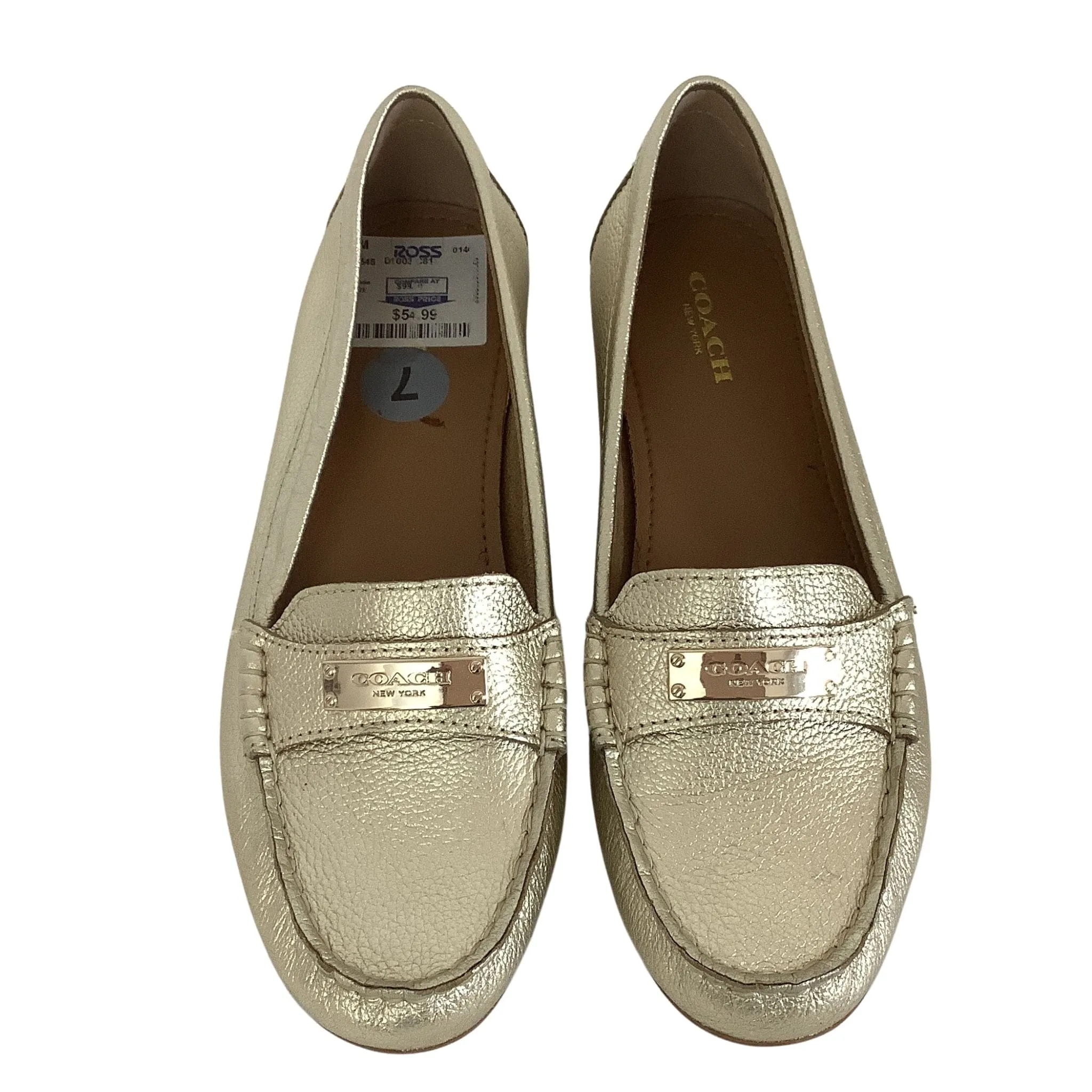 Coach Gold Loafers