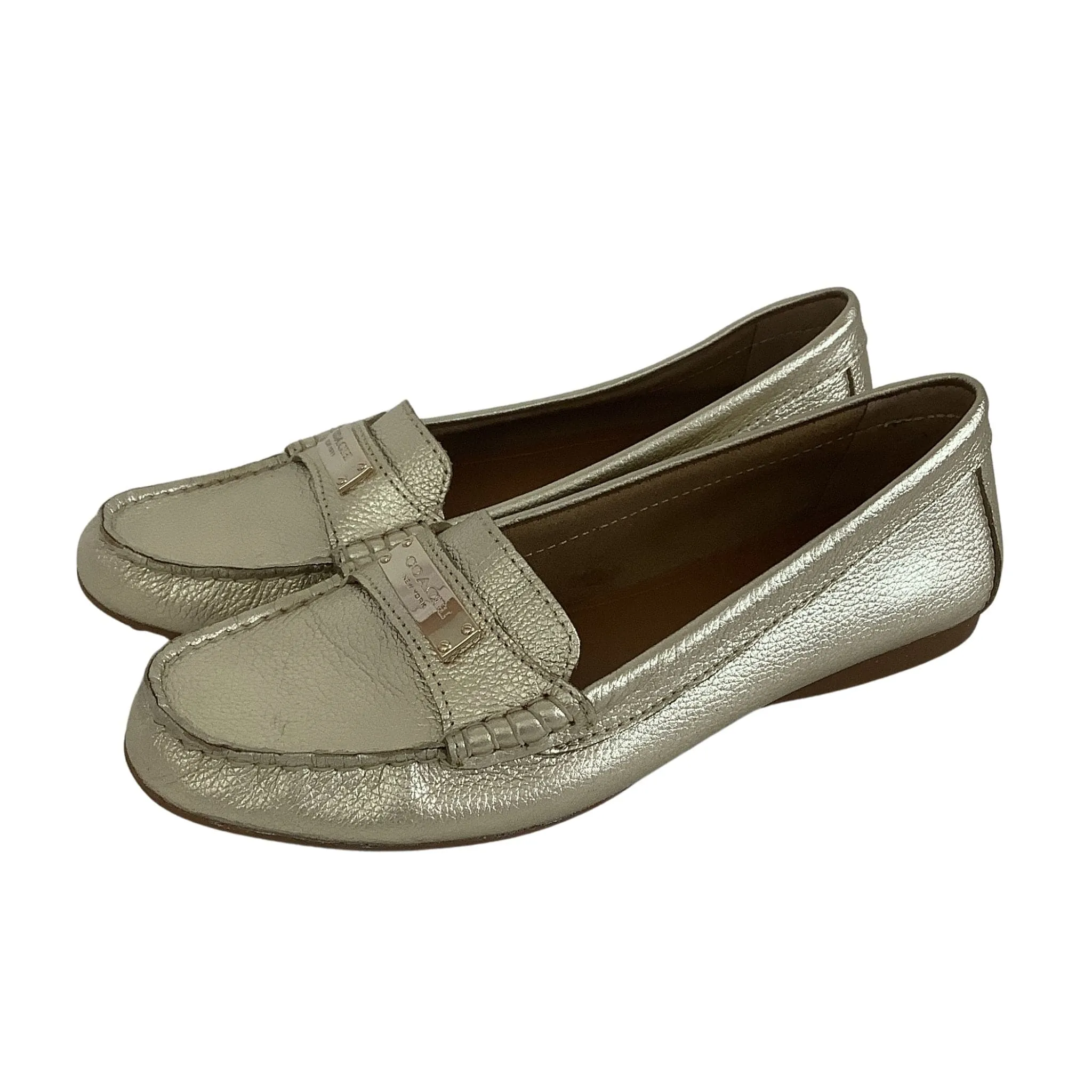 Coach Gold Loafers
