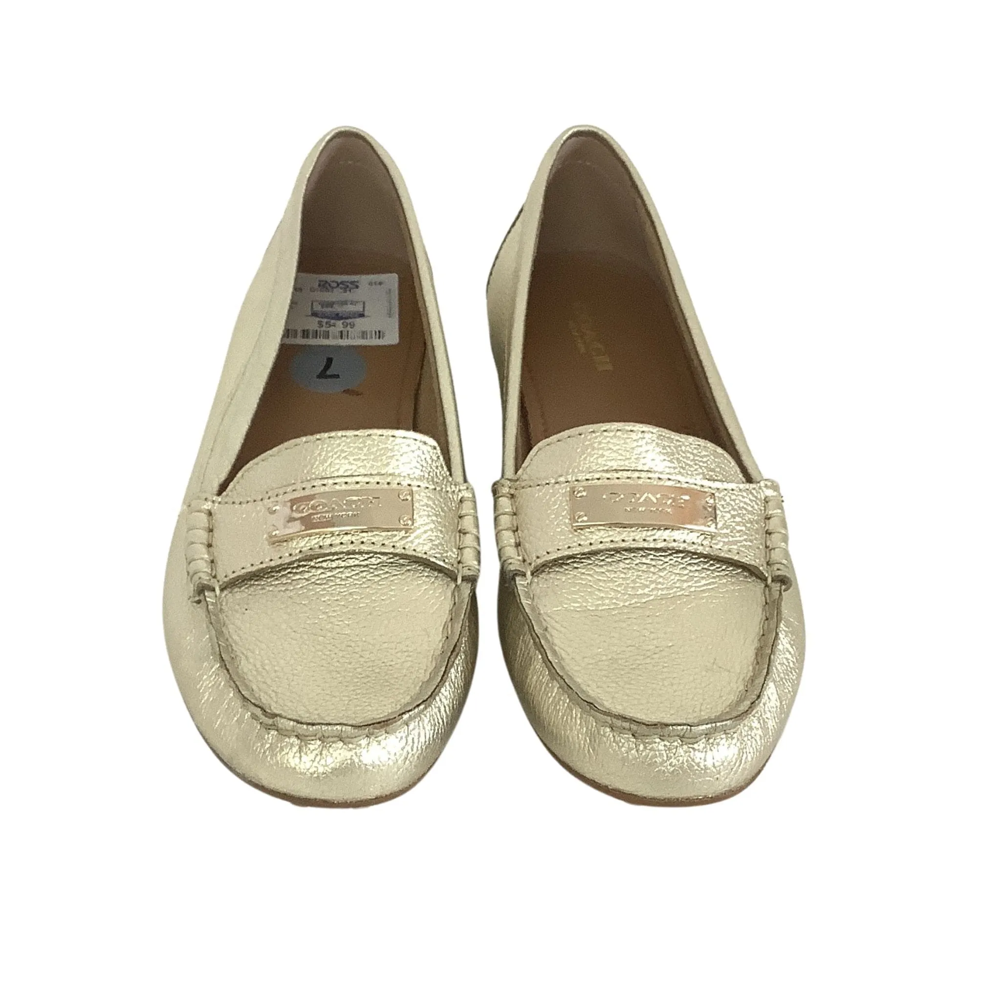 Coach Gold Loafers