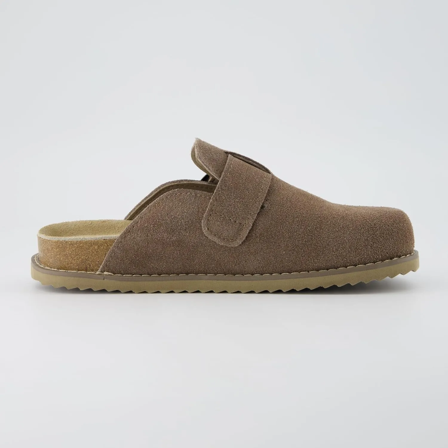 CUSHIONAIRE Women's Blain Genuine Suede Slip-On Clogs with Memory Foam & Chic Buckle Mule - Comfortable, Non-Slip, Wide Widths Available