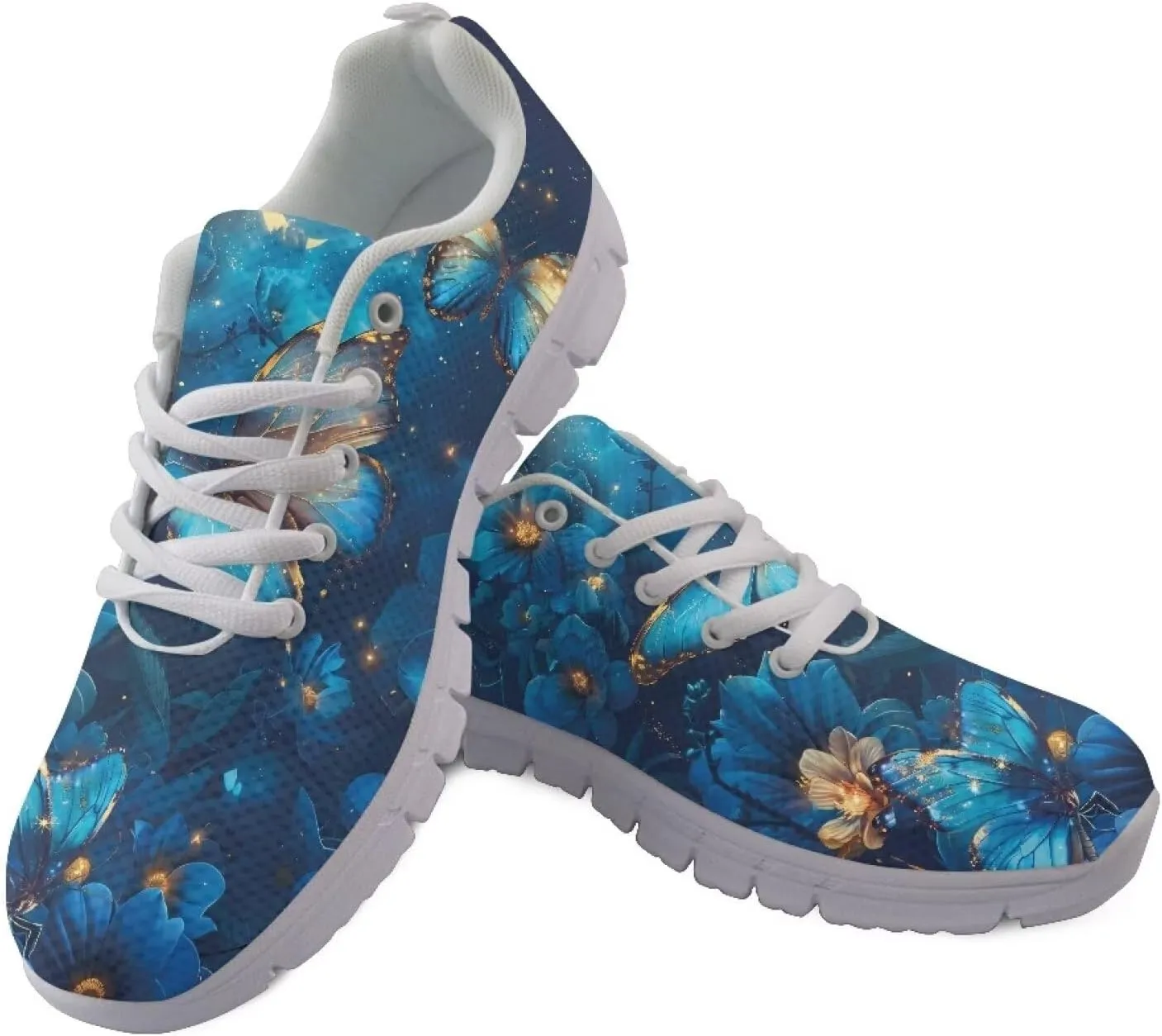 Cute Sneakers for Women Light Lace-up Flats Sneakers Fashion Outdoor Walking Running Shoes