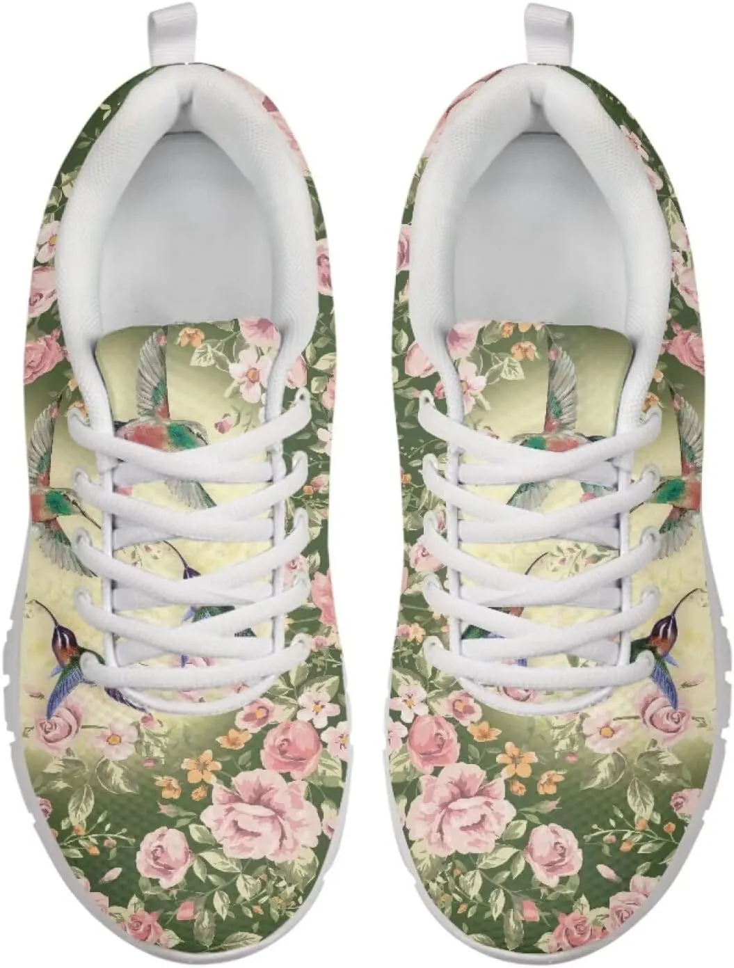 Cute Sneakers for Women Light Lace-up Flats Sneakers Fashion Outdoor Walking Running Shoes