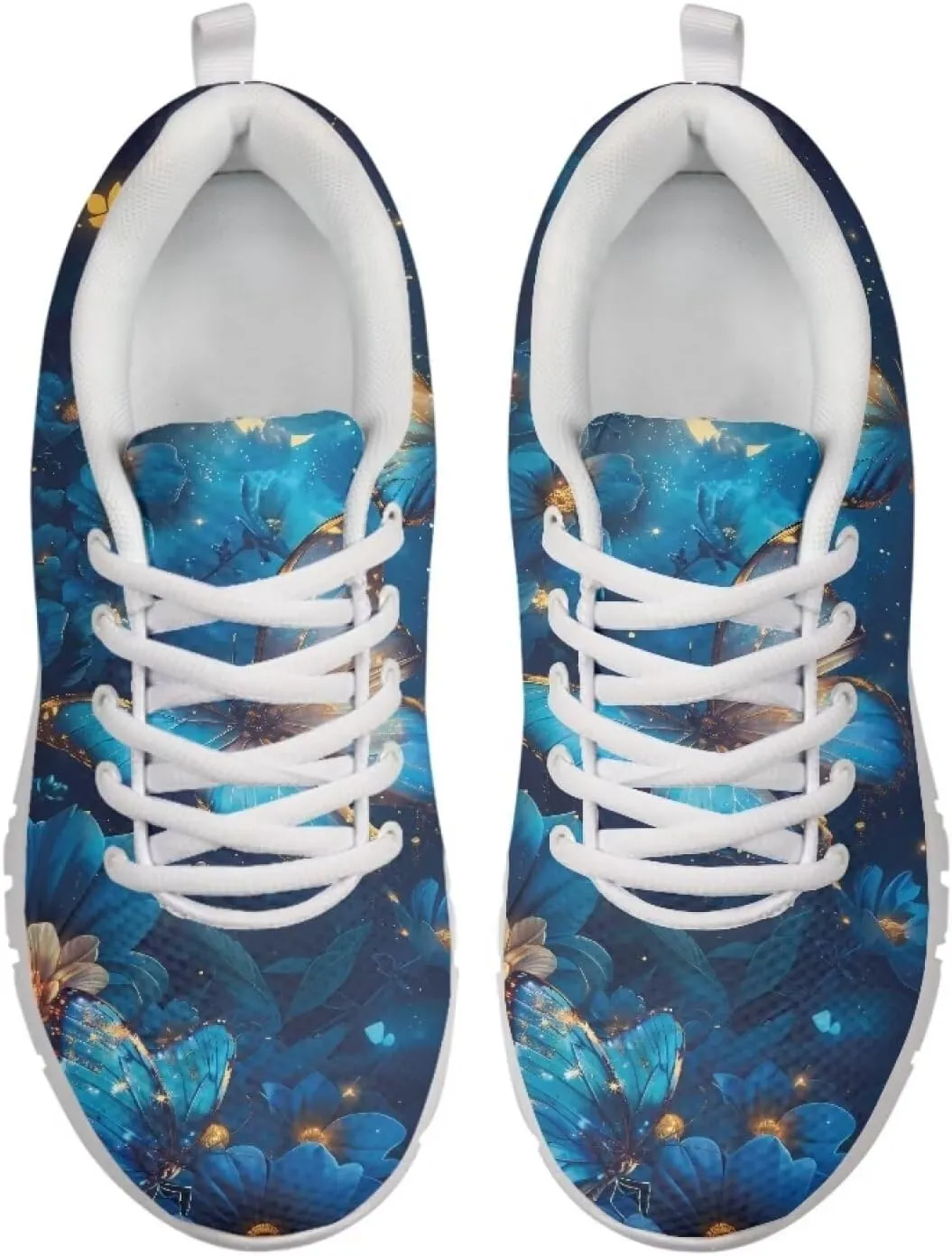 Cute Sneakers for Women Light Lace-up Flats Sneakers Fashion Outdoor Walking Running Shoes