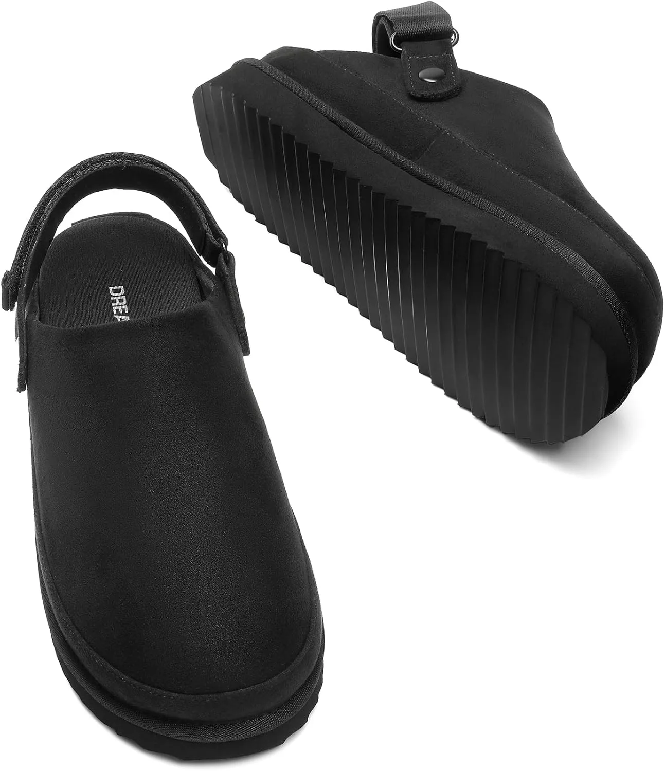 DREAM PAIRS Women's Clog Slippers Women's Platform Clogs for Women Mules Slip on Shoes Adjustable