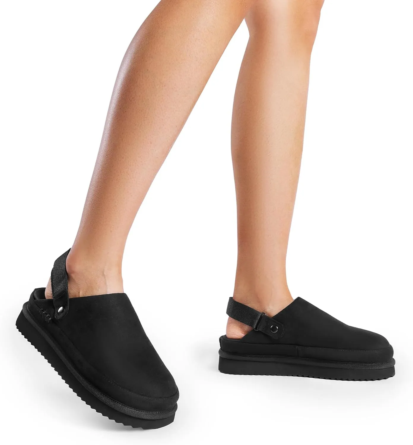 DREAM PAIRS Women's Clog Slippers Women's Platform Clogs for Women Mules Slip on Shoes Adjustable