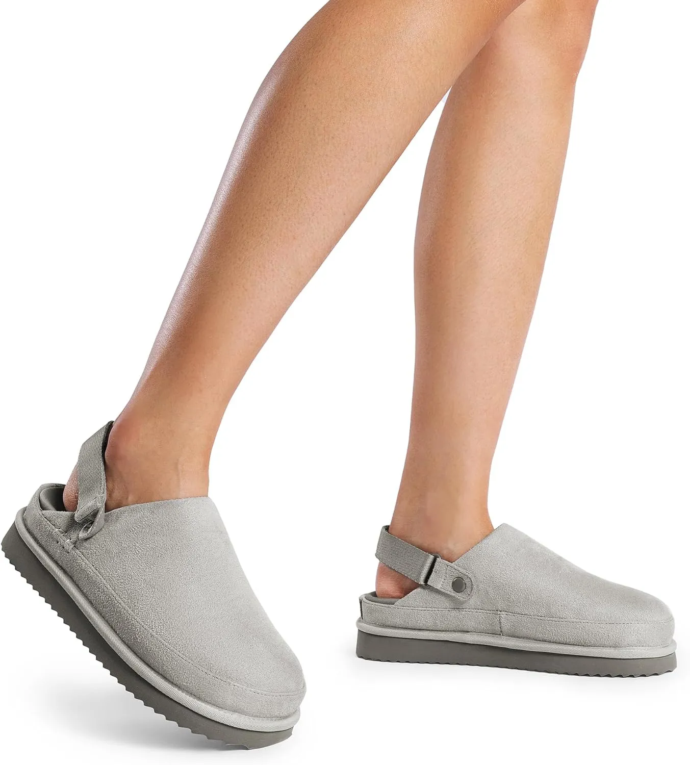 DREAM PAIRS Women's Clog Slippers Women's Platform Clogs for Women Mules Slip on Shoes Adjustable