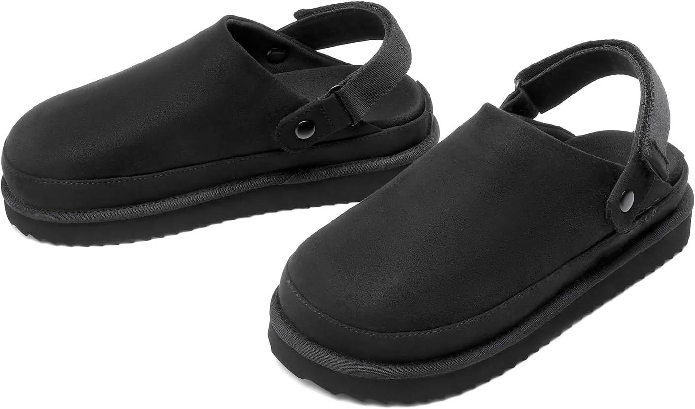 DREAM PAIRS Women's Clog Slippers Women's Platform Clogs for Women Mules Slip on Shoes Adjustable