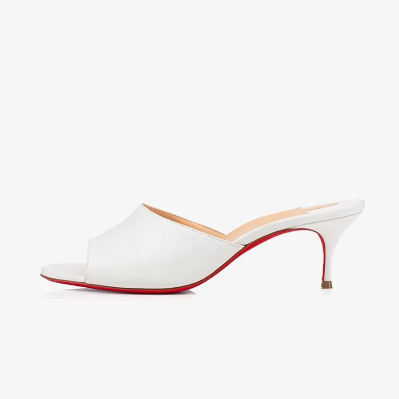Elegant White Calf Leather Pumps