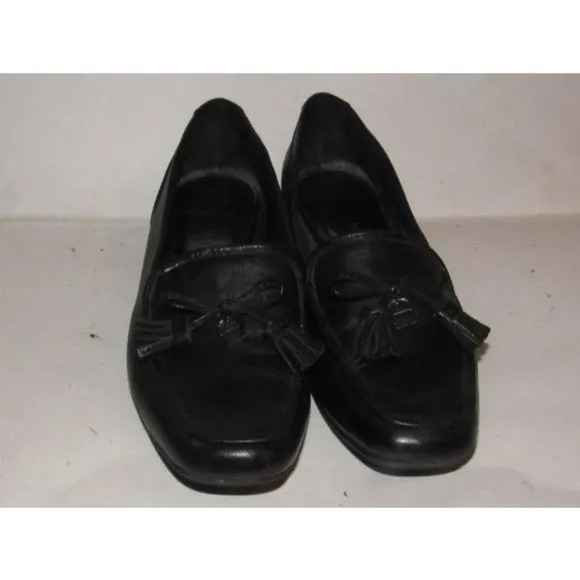 Etienne Aigner Vintage JASON Black Leather Loafers