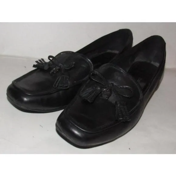 Etienne Aigner Vintage JASON Black Leather Loafers