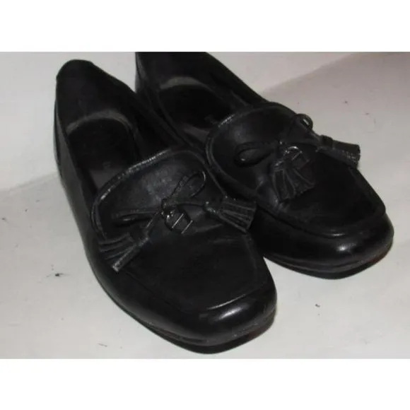 Etienne Aigner Vintage JASON Black Leather Loafers