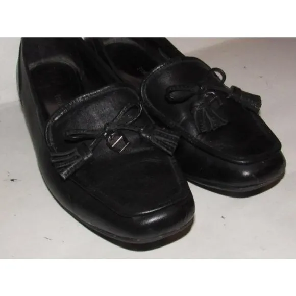 Etienne Aigner Vintage JASON Black Leather Loafers