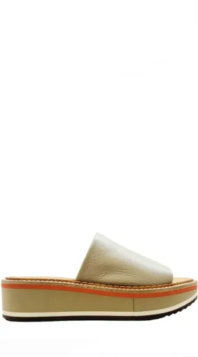 Fastie Taupe Mule Slide