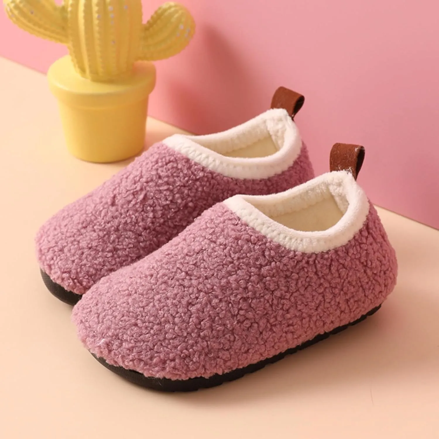 Feather Shoes for Kids Baby Girls Boys Winter Warm Cozy Sneaker Toddler Fuzzy Soft Outdoor Sport Flat Shoes