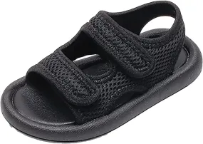 Girls Kids Open Toe Shoes Toddler Wide Sandals Summer Casual Soft Flat Beach Shoes Little Girls Slip On Loafers Trendy