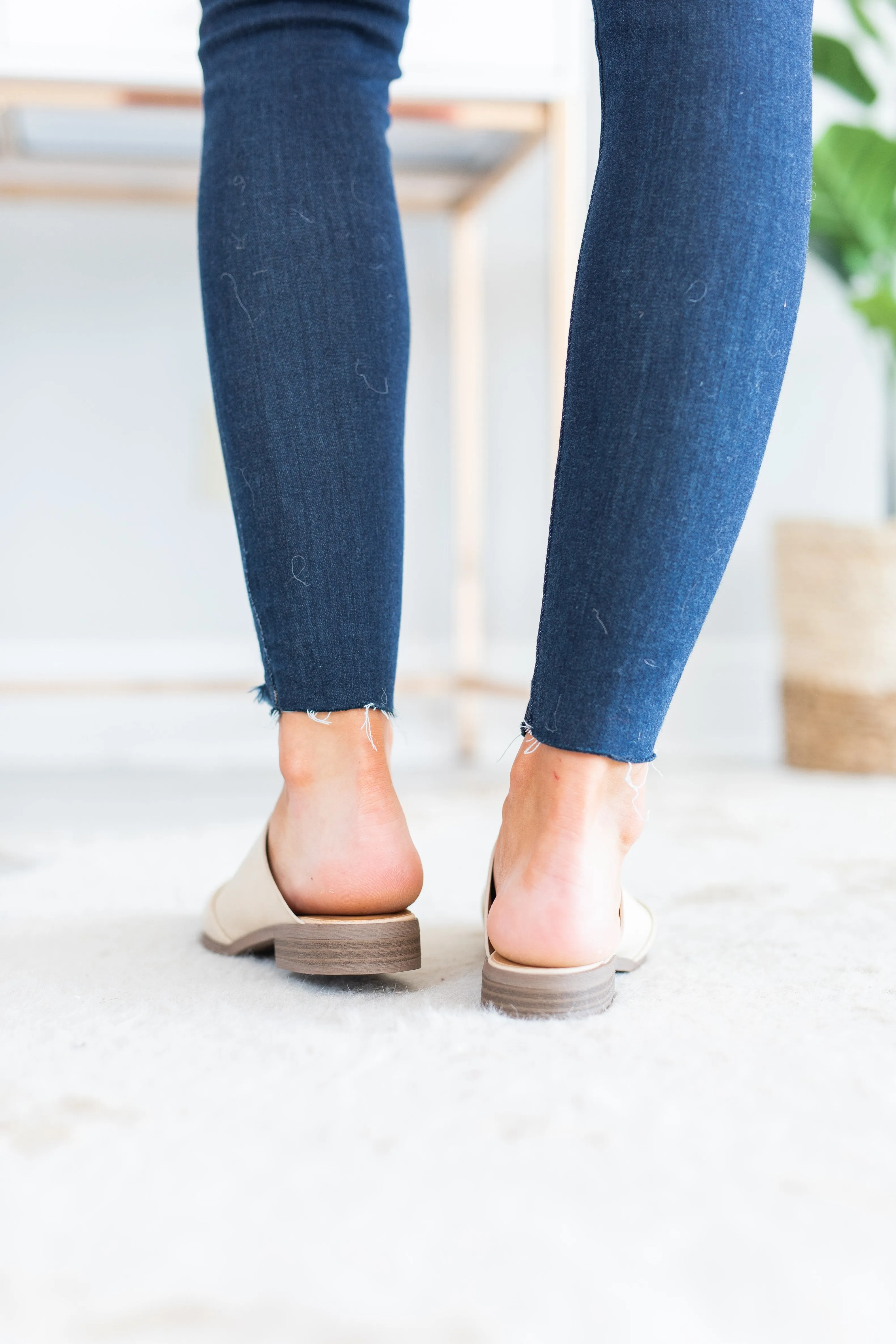 I Mean Business Beige Brown Flat Mules