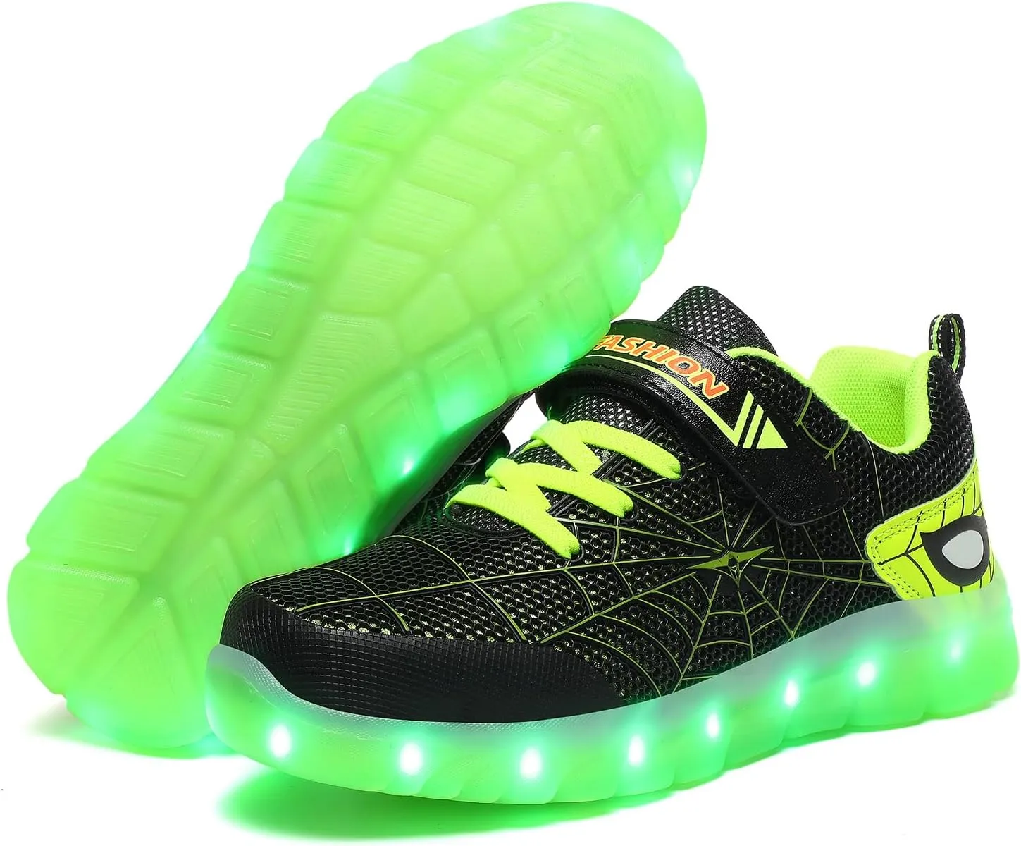 Kids Light Up Sneakers for Boys and Girls, Breathable LED Running Shoes for Toddlers, Comfortable & Non-Slip, Perfect for Play and Sports