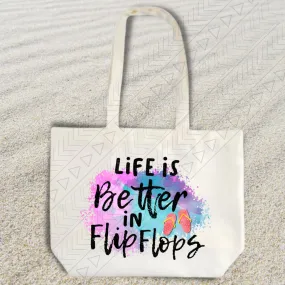 Life is Better in Flipflops Tote