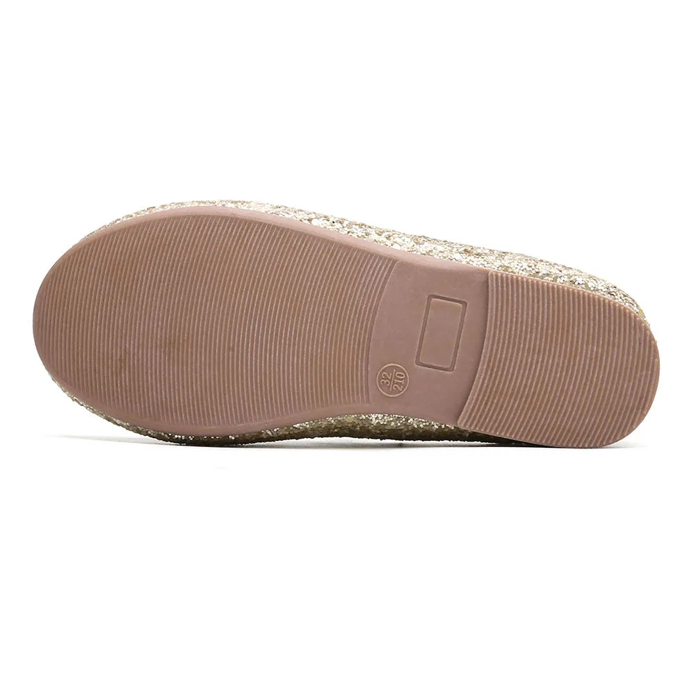 Little Girls Slip on Ballerina Flats Shinning Princess Party Wedding Dress Shoes
