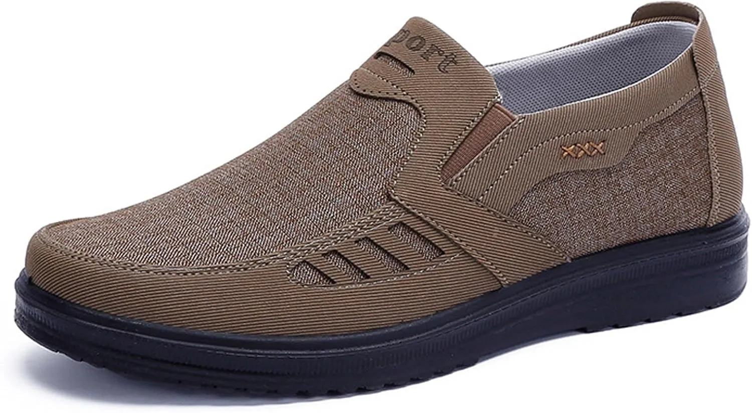 Men's Walking Shoes, Men's Comfortable Relaxed Fit Lightweight Breathable Sneakers Slip On Casual Loafers Dress Shoes Fashion Driving Shoes
