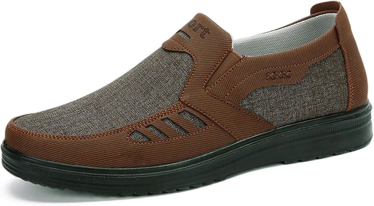 Men's Walking Shoes, Men's Comfortable Relaxed Fit Lightweight Breathable Sneakers Slip On Casual Loafers Dress Shoes Fashion Driving Shoes