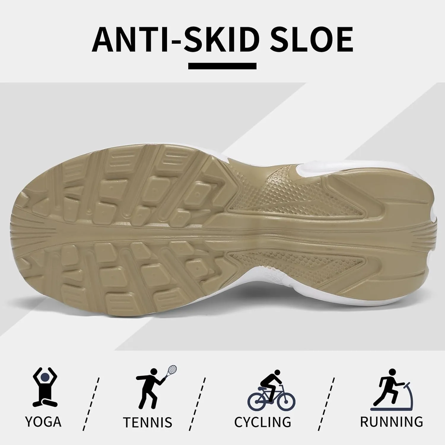 Mesh Sneakers for Women - Non Slip, Slip On, Sock Sneakers - Light Weight, Air Cushion Running, Work Shoes