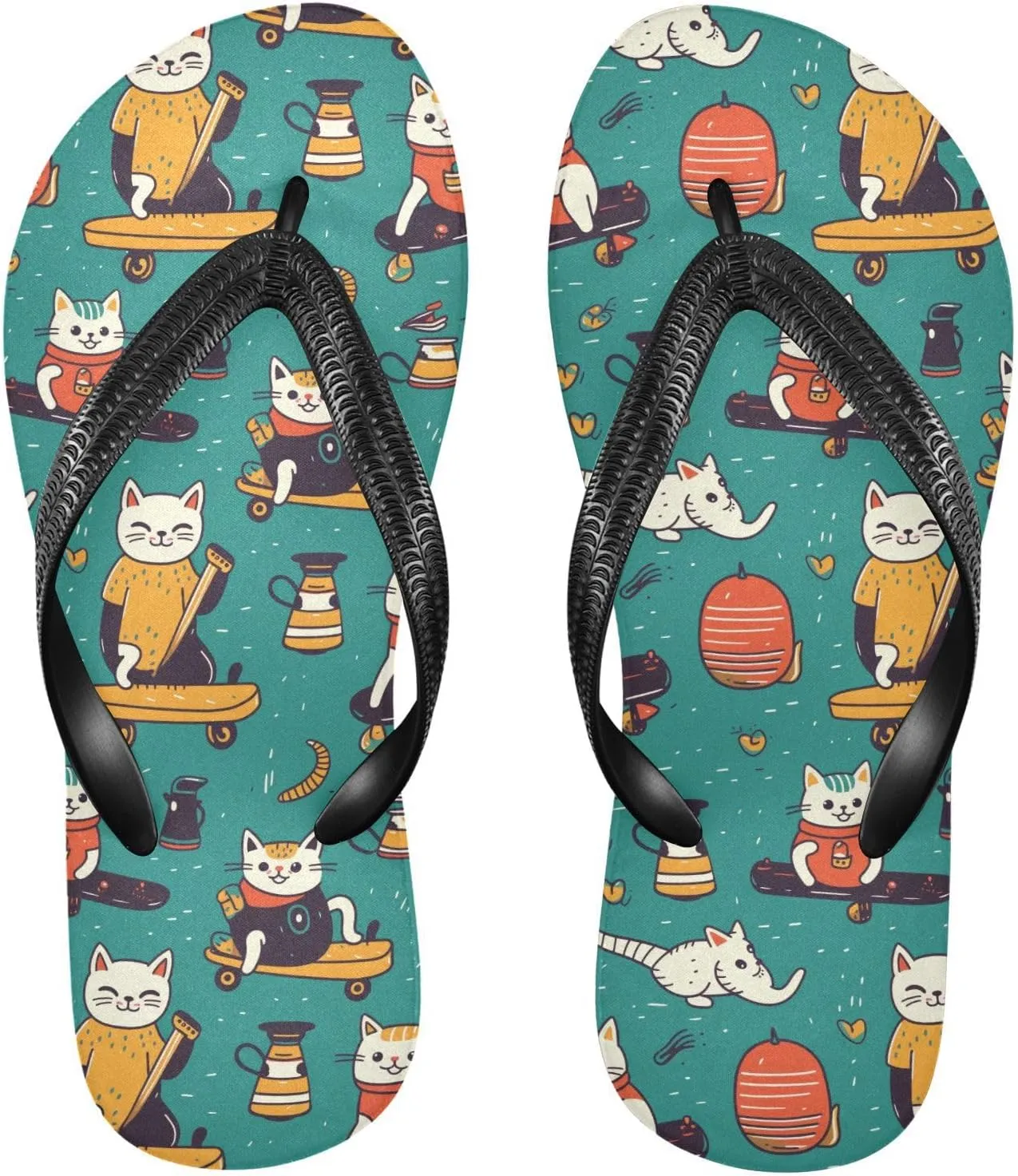 MNSRUU Flip Flops for Women Men Palm Leaf Flip Flops Womens Slides Men Sandals Shower Slippers Summer Non-Slip Flipflops for Swim Beach Bathroom, XS