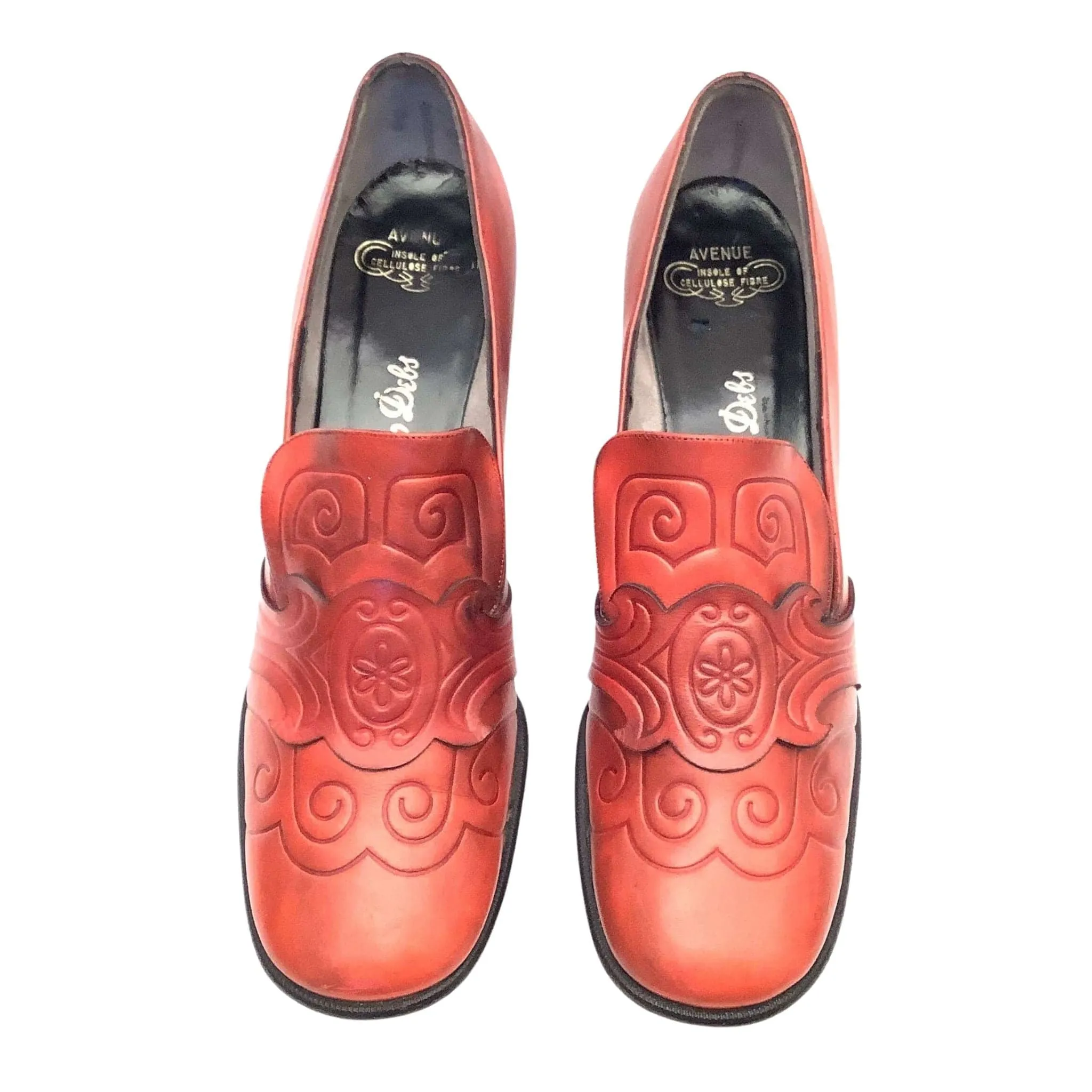 Orange Deliso Loafers