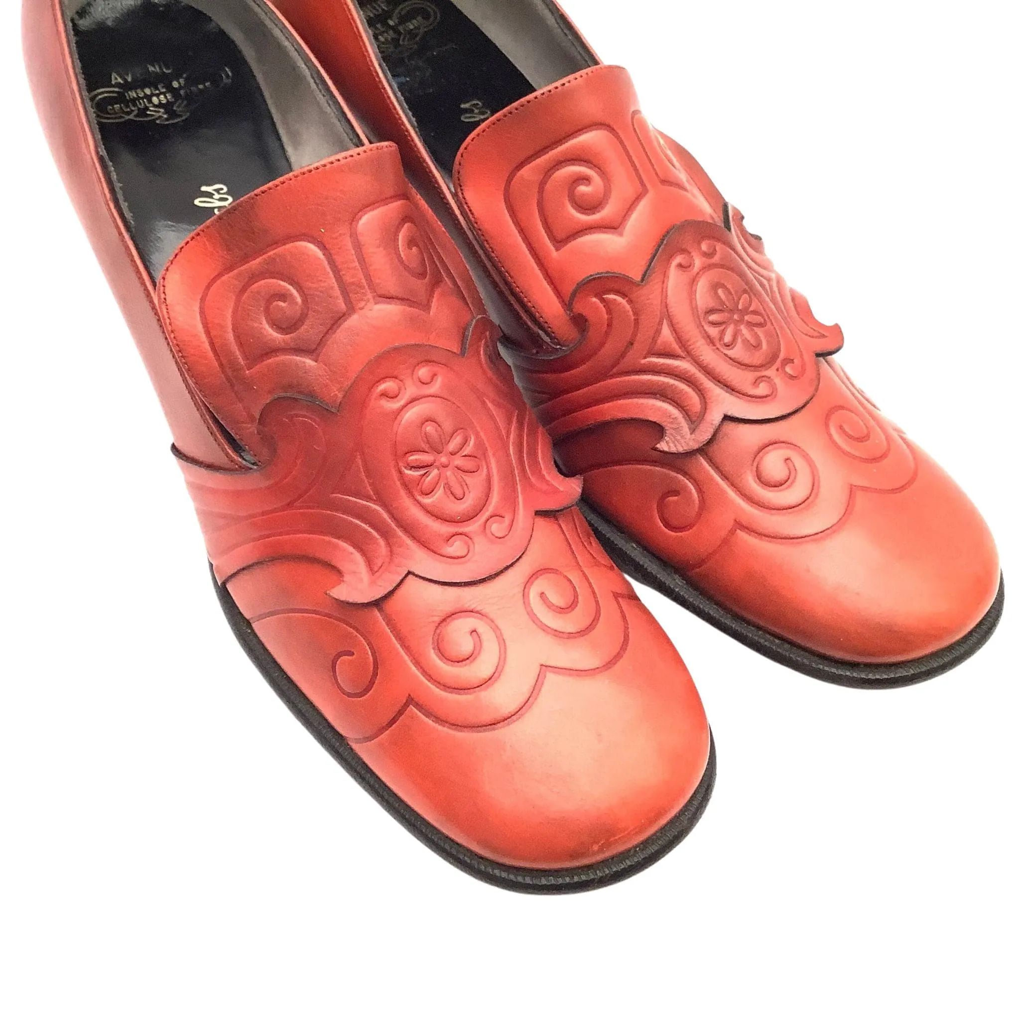 Orange Deliso Loafers