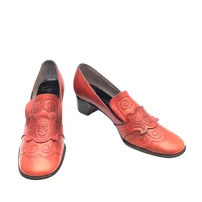Orange Deliso Loafers
