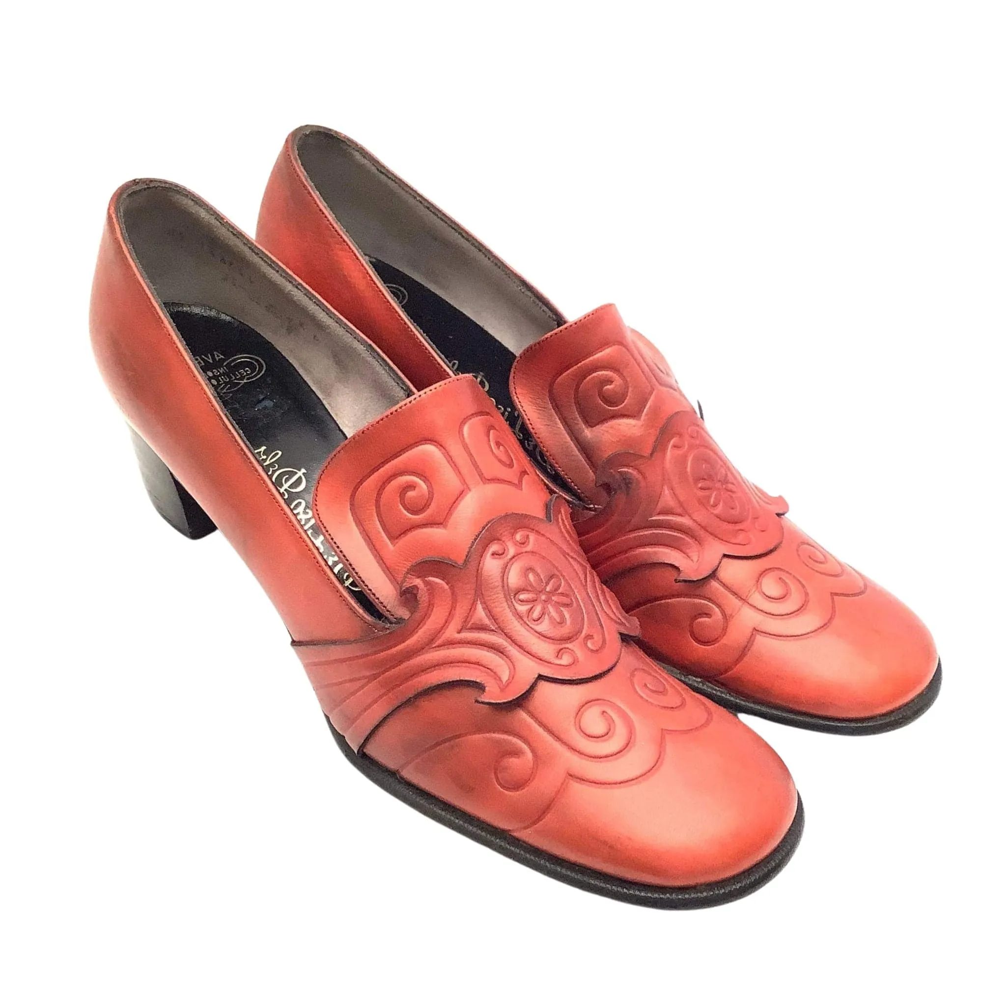 Orange Deliso Loafers