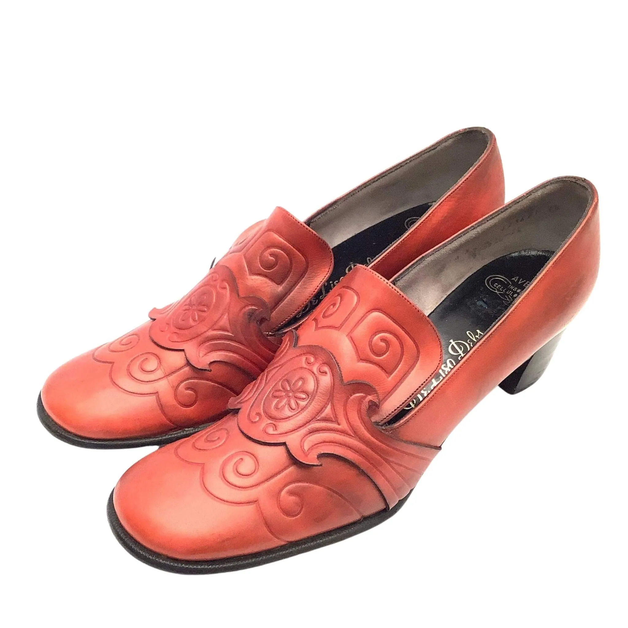 Orange Deliso Loafers