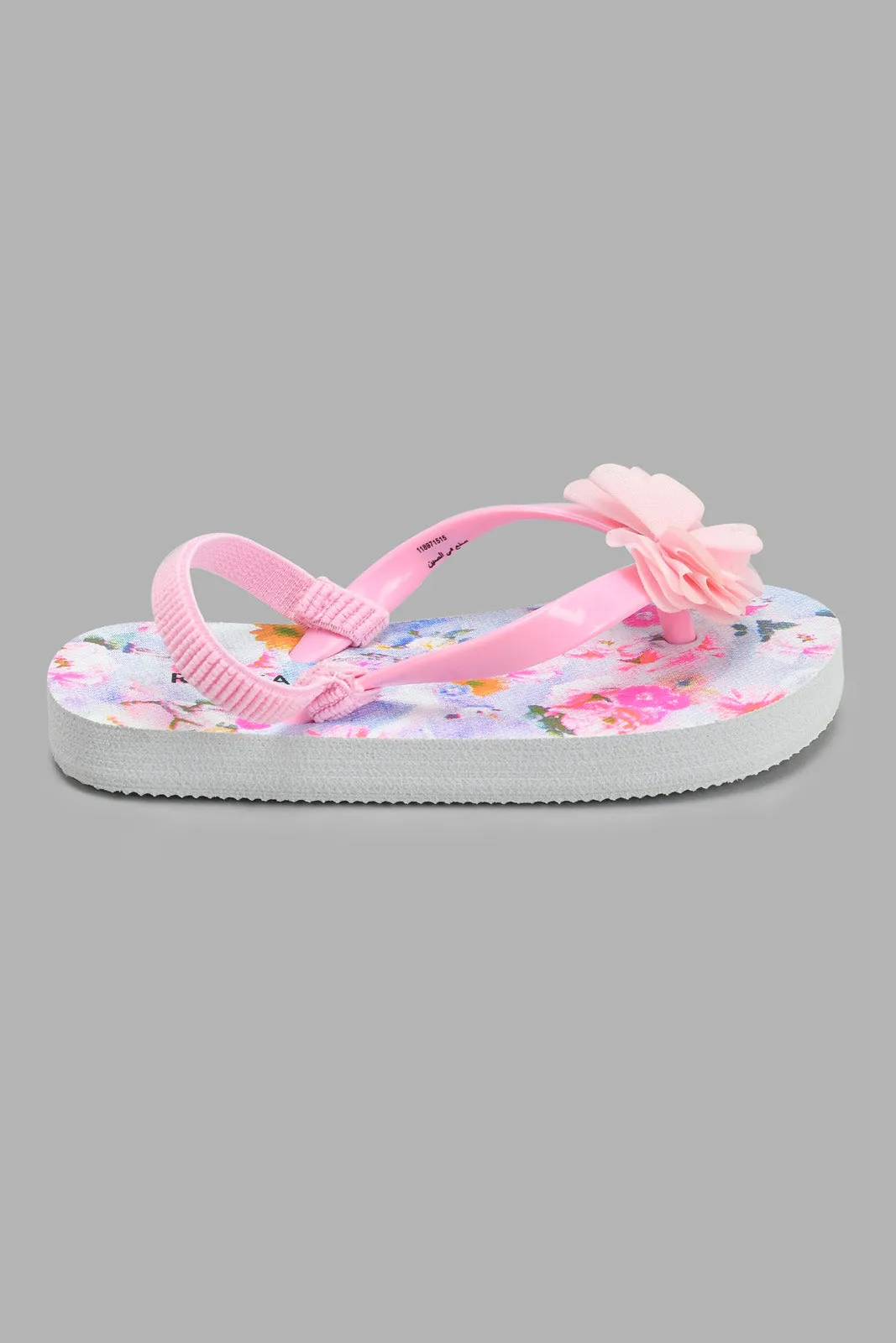 Pink And Teal Floral Flip Flop