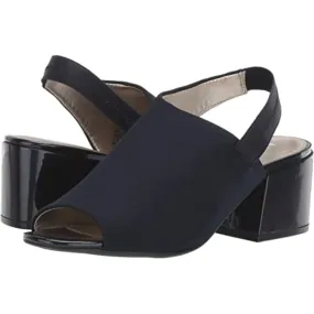 Samantha Navy Fabric Anne Klein Sandals