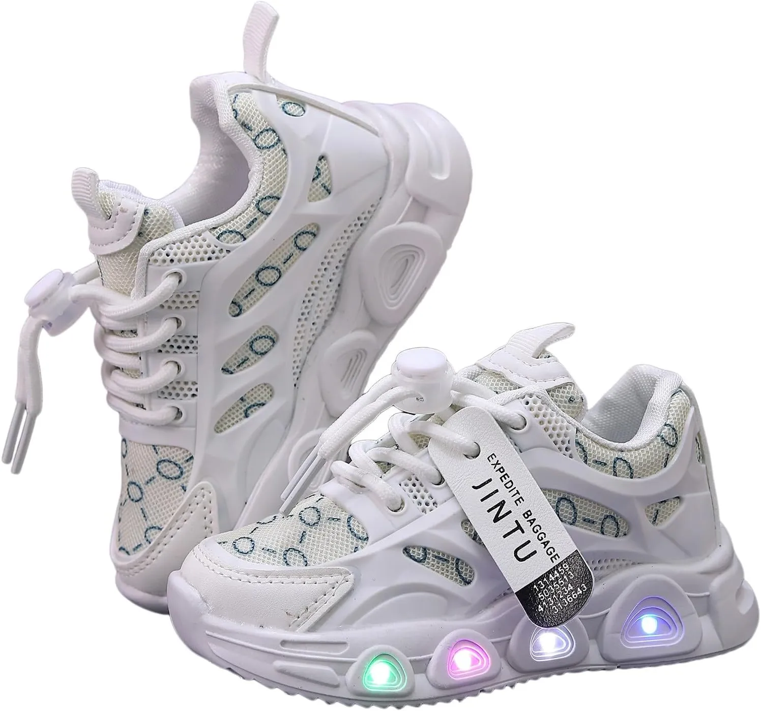 Sneakers for Girls, Girls Light Up Sneakers LED Shoes Mesh Breathable Shoes Lace Up Soft Sole Kid Athletic Shoes for Girls