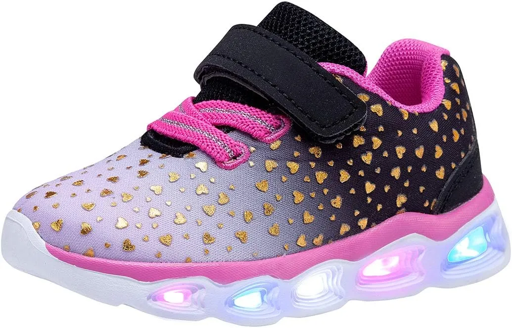 Toddler Boys Girls Light Up Shoes Little Kids Flashing Led Sneakers