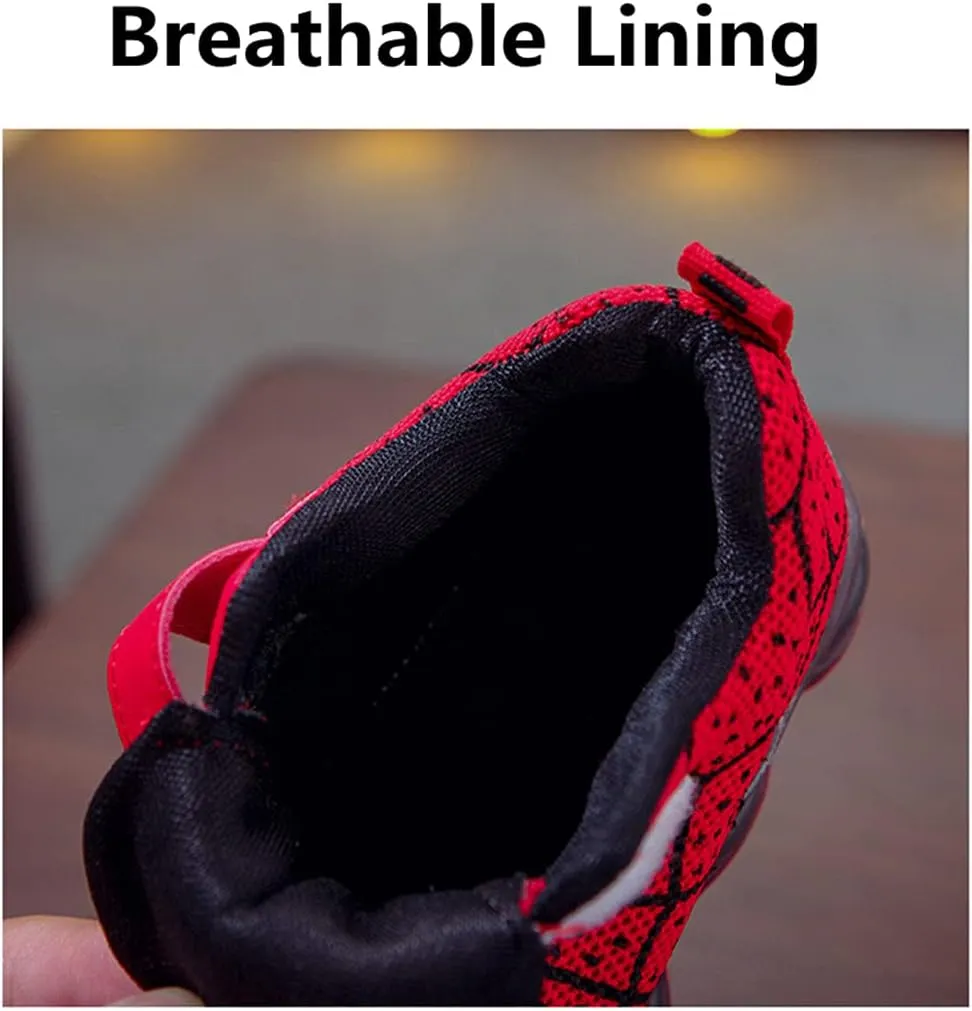 Toddler Kids Light Up Shoes LED Luminous Trainers Mesh Breathable Walking Sneakers for Boys Girls