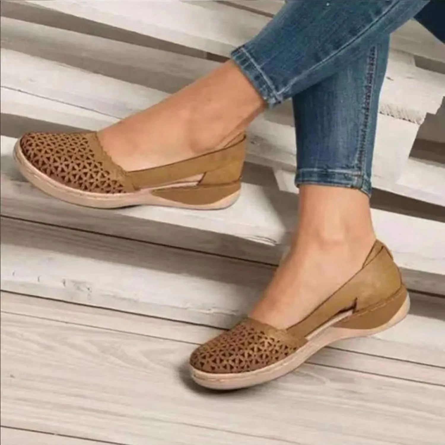 Wedge Sandals for Women 2024 Platform Trendy Spring Cutout Summer Peep Toe Sexy Dressy Closed Toe Strappy Fashion Y2K