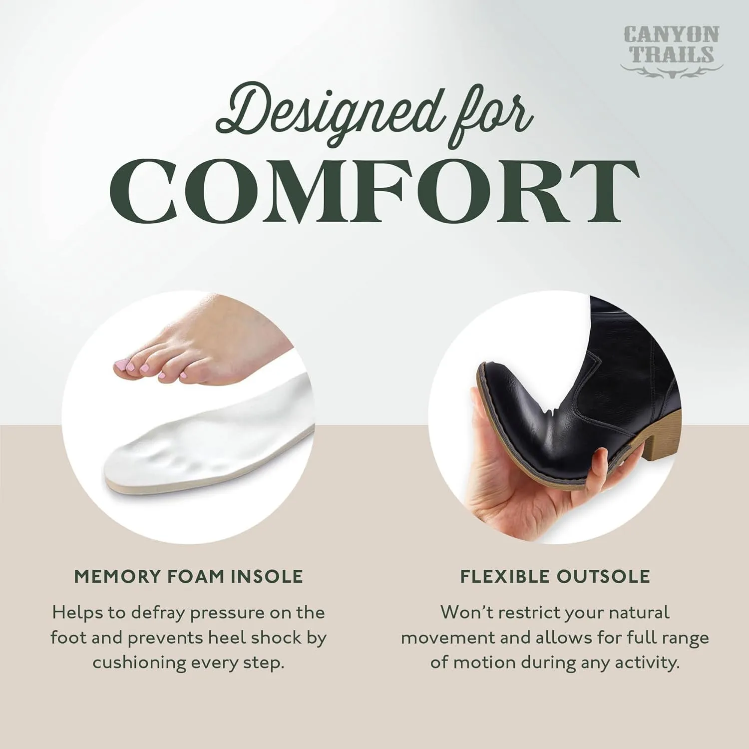 Western Cowboy Boots for Women - Durable Stack Heel and Ankle Style Cowgirl Boots - Comfortable Faux Leather Teen Girls & Women's Ankle Booties