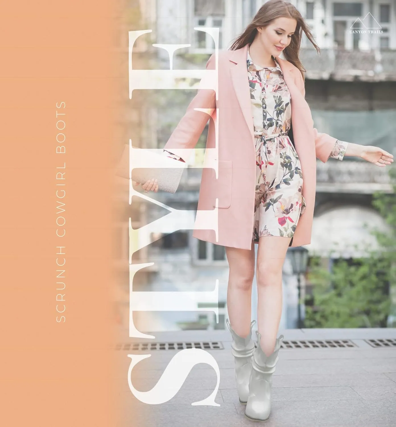 Western Cowboy Boots for Women - Durable Stack Heel and Ankle Style Cowgirl Boots - Comfortable Faux Leather Teen Girls & Women's Ankle Booties