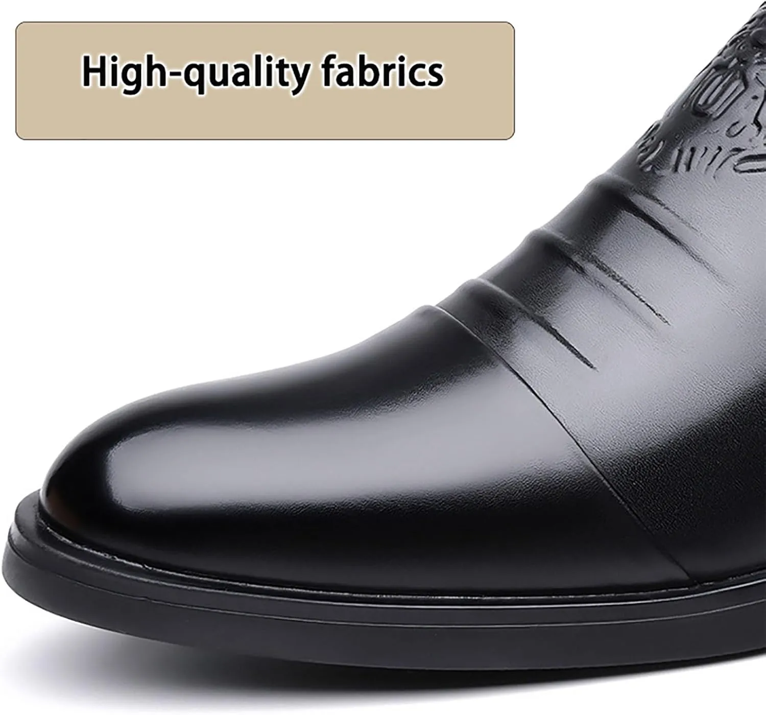 Winter New Men's Trendy Versatile Mid-Calf Warm Leather Booties Business Casual Cotton Shoes - Lightweight Flexible Fit Durable Rubber Sole