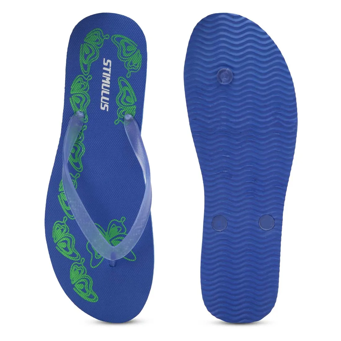 Women's Blue Stimulus  Flip Flops
