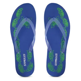 Women's Blue Stimulus  Flip Flops