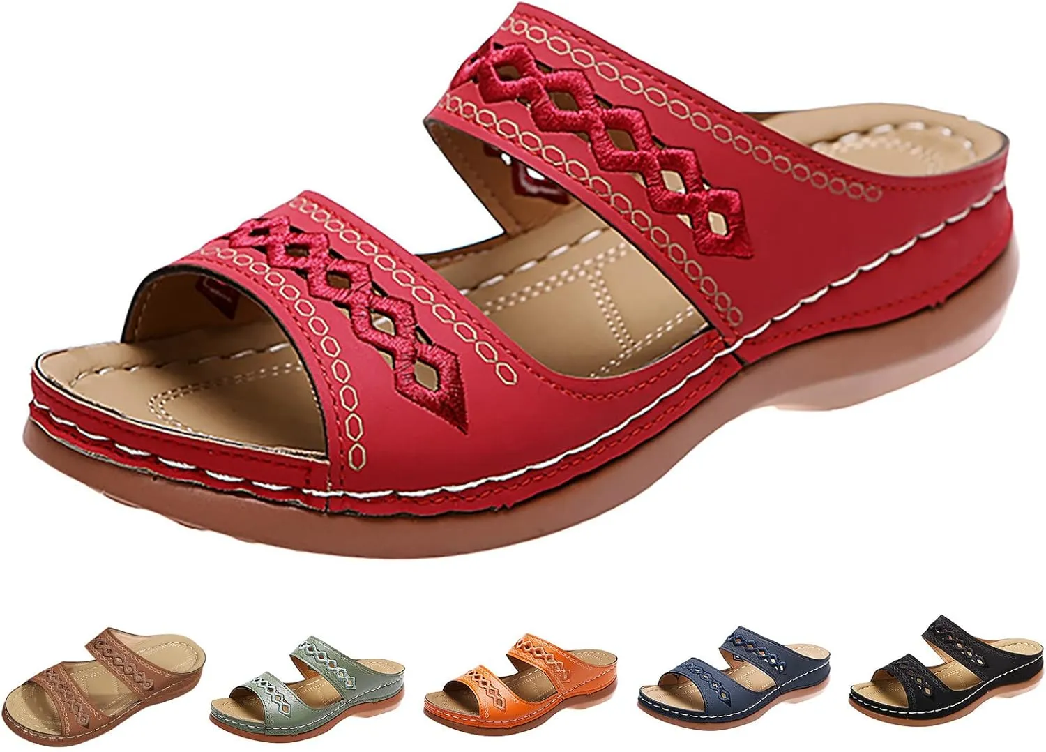 Womens Fashion Orthotic Flip Flops Ladies Athletic Thick Cushion Recovery Thong Sandals Slip On Walking Sandles With Comfortable Plantar Arch Support Summer Beach